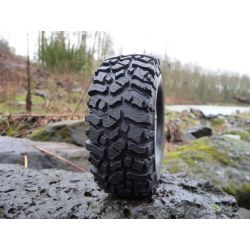 ROCK BEAST 1.9 SCALE RC TIRES W/2 STAGE FOAM - 2pcs